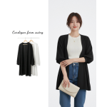 Áo Khoác Cardigan Nữ Mỏng Nhẹ Form Suông Thanh Lịch Dễ Phối Free Size ARI.TO.ZOU