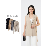 Áo Vest Gile Nữ Dáng Dài Sát Nách ARI.TO.ZOU Thanh Lịch Công Sở Dễ Phối Đồ Free Size